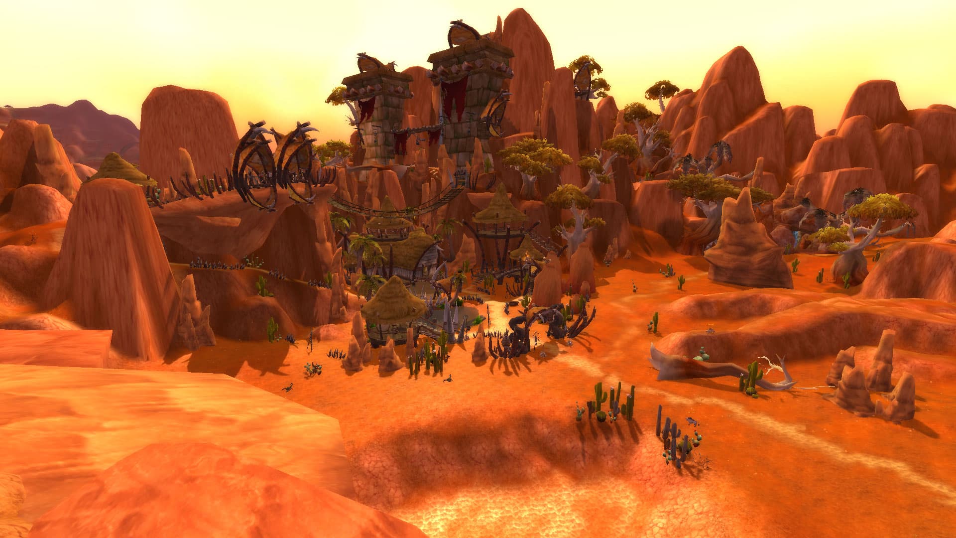 Zeb'Goro built among the red canyons of Durotar